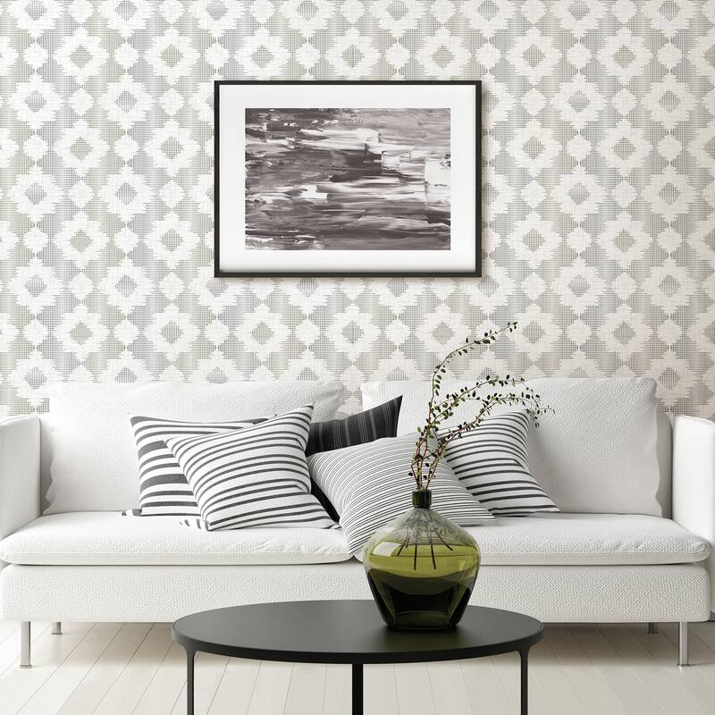 A-Street Prints Babylon Metallic Abstract Floral Wallpaper