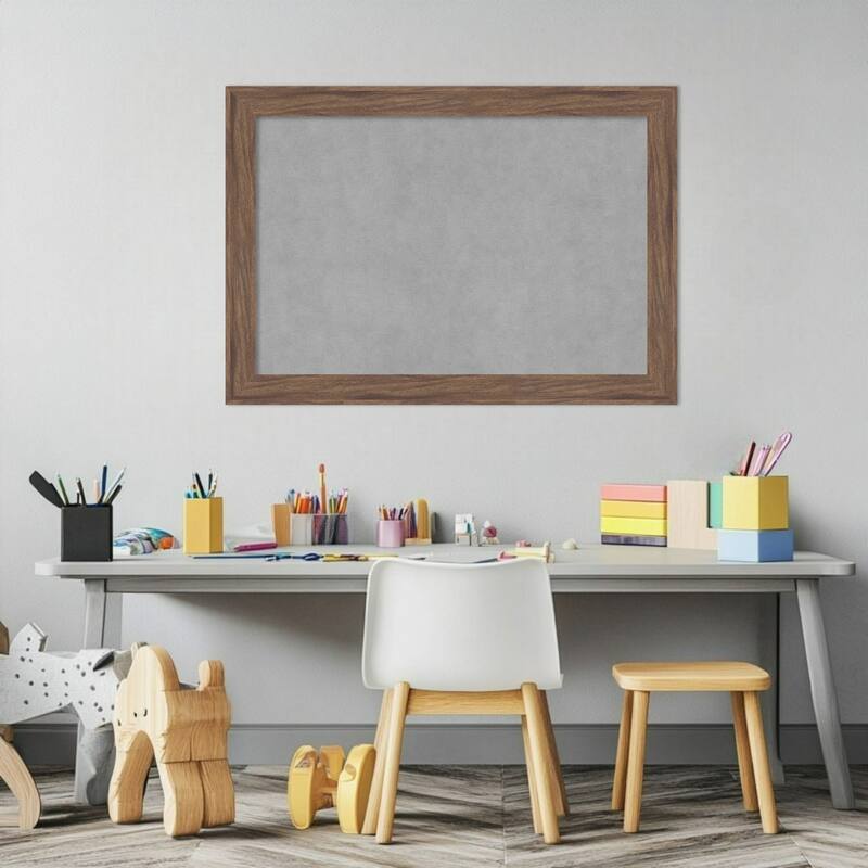 Amanti Art Pia Medium Brown Narrow Framed