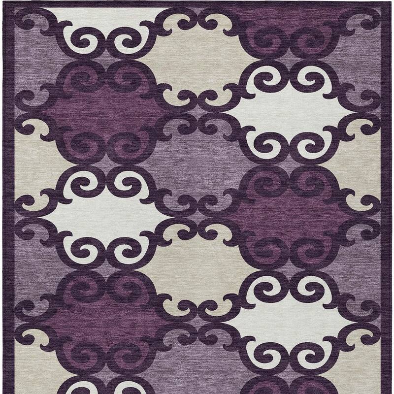 HomeRoots Trellis Transitional Rectangle Outdoor Rug