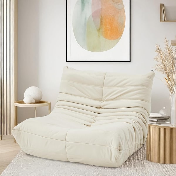 slide 2 of 41, EROMMY Bean Bag Chair Togo Sofa - 28D Memory Foam Floor Chair for Adults & Kids, Lightweight Fabric Lounger in 5 Colors