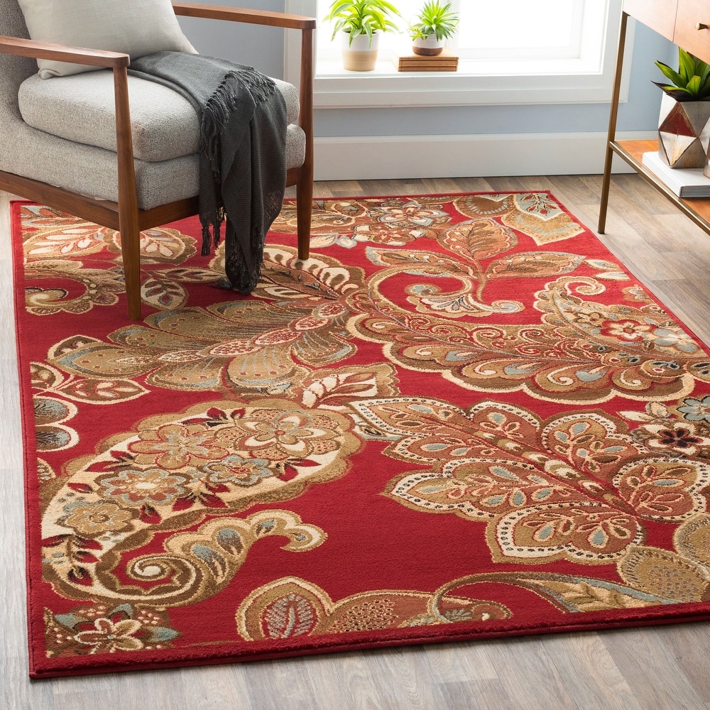 Livabliss Transitional Riley Paisley Area Rug