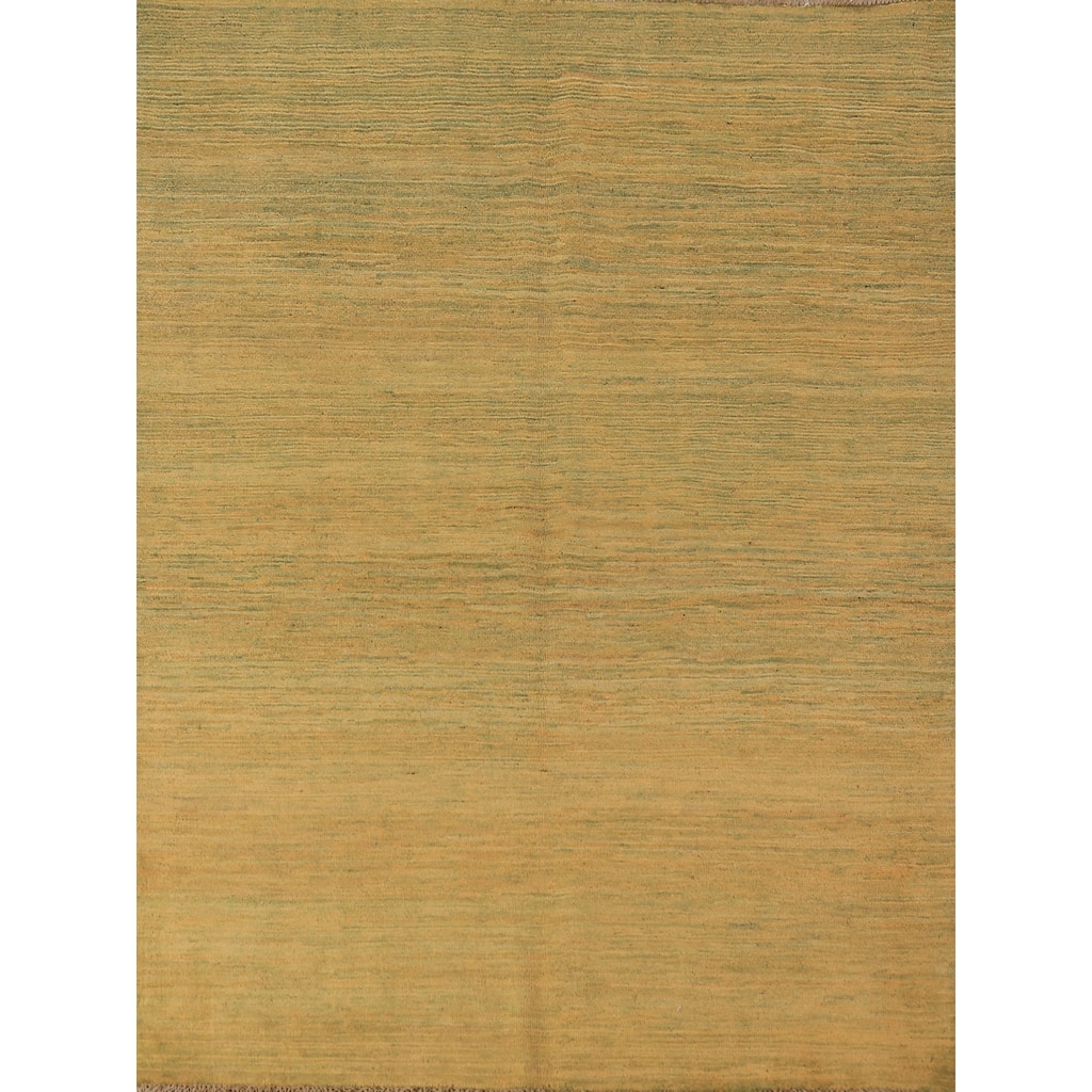 Gabbeh Modern Oriental Rug Handmade Bedroom Wool Carpet - 5'0" x 6'4"