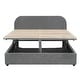 preview thumbnail 20 of 23, Full Size Teddy Upholstered Platform Bed with Hydraulic Storage System