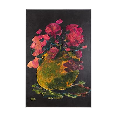 Midnight Flower II (40 x 60) Canvas Art Print