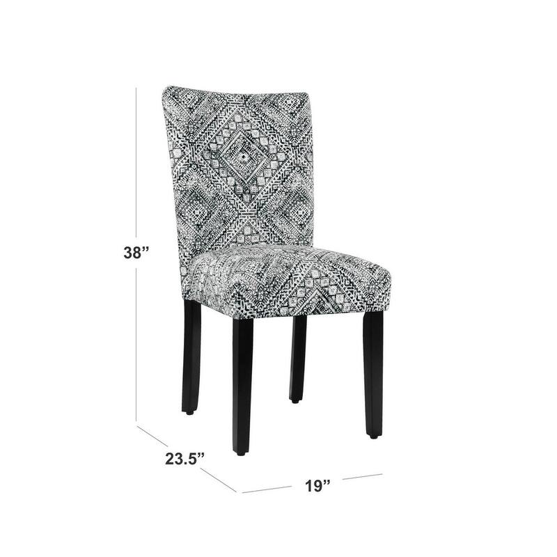 HomePop Classic Parsons Medallion Dining Chair (Set of 2)