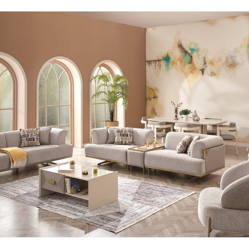 Uruguay 3-piece Living room Set 1 Module Sofa & 2 Chair