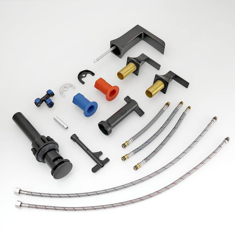 Topcraft Two Handle Waterfall Bathroom Faucet with Pop-Up Drainer