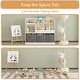 preview thumbnail 14 of 18, White Kids Bookcase Display Stand with 3 Drawers,Toy Storage
