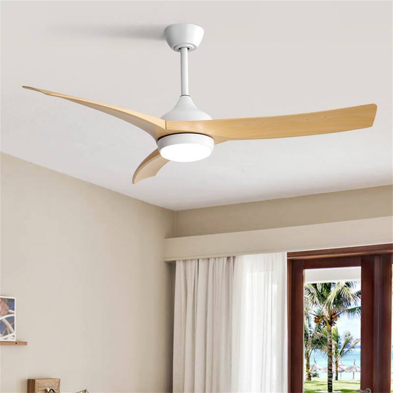 52" LED Ceiling Fan with Remote Control,3 ABS Blades and DC Motor
