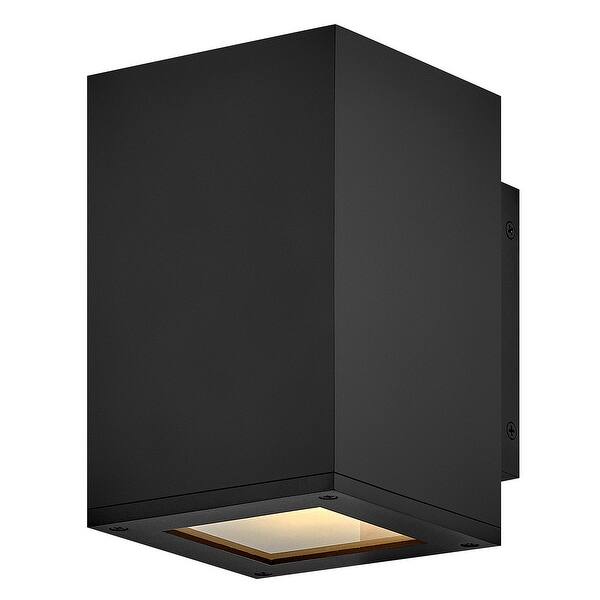 slide 1 of 1, Hinkley Lighting 28910-LL Tetra 8" Tall LED Wall Sconce Black