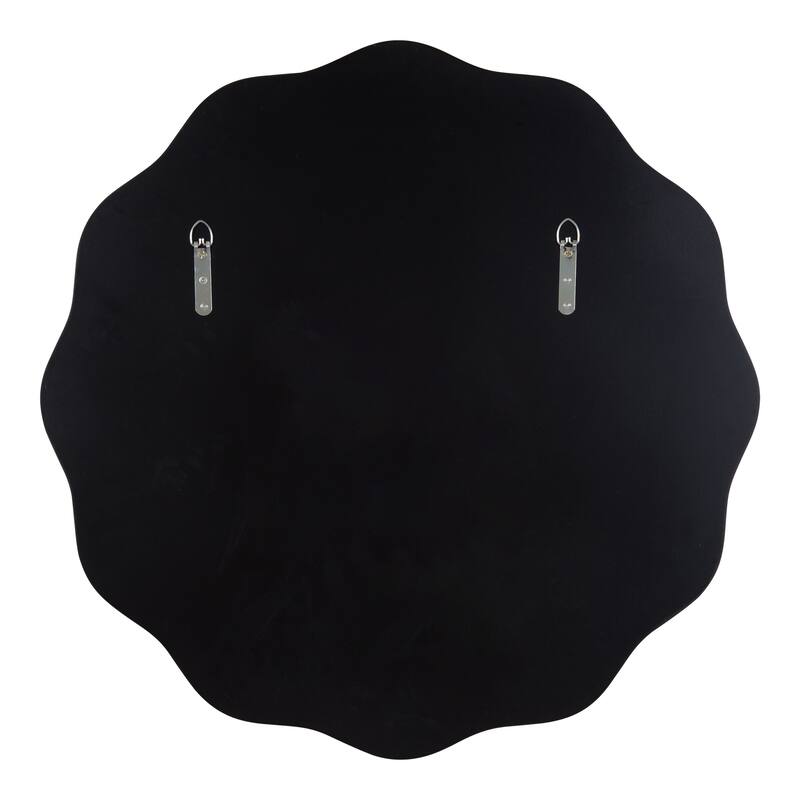 Kate and Laurel Viona Round Scalloped Mirror