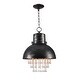 preview thumbnail 8 of 6, Aniston Faux Corroded Metal Finish 1 Light Pendant