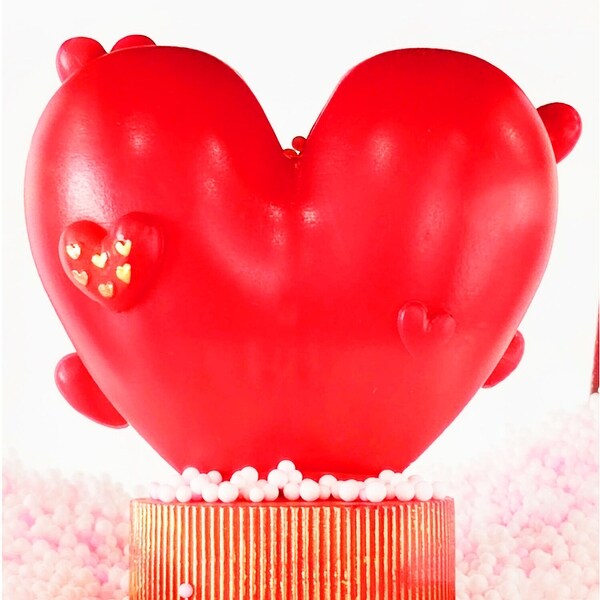 Fraser Hill Farm 70-In. Musical Snowy Valentine's Day Street Lamp