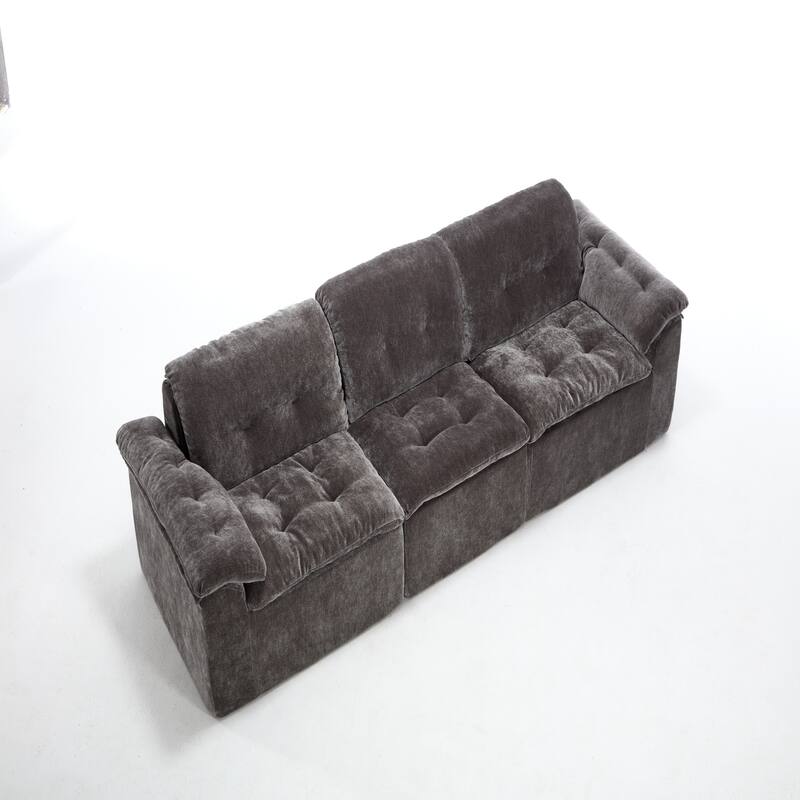 Modular Convertible Cushioned Sleeper Sofa Set