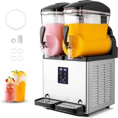 8 Gallon 110V 1000W Stainless Steel Slushie Machine