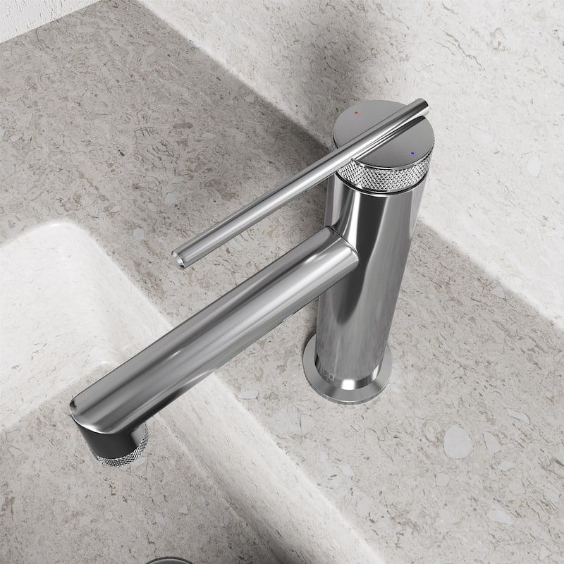 VIGO Sterling 7" H Single Handle Single Hole Bathroom Faucet
