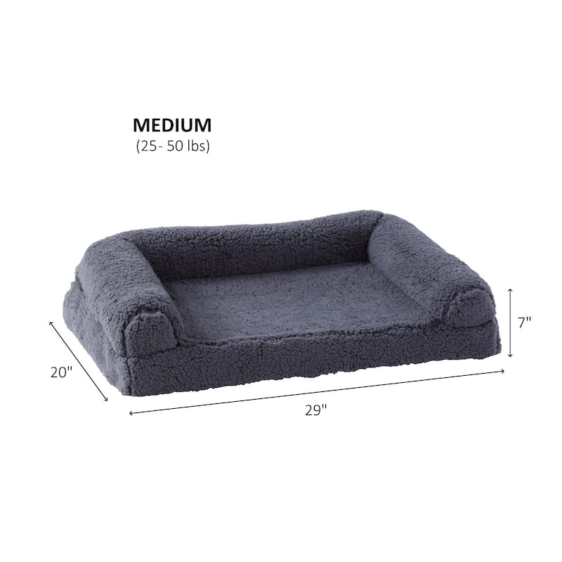 Millie Sherpa Sofa Style Dog Bed