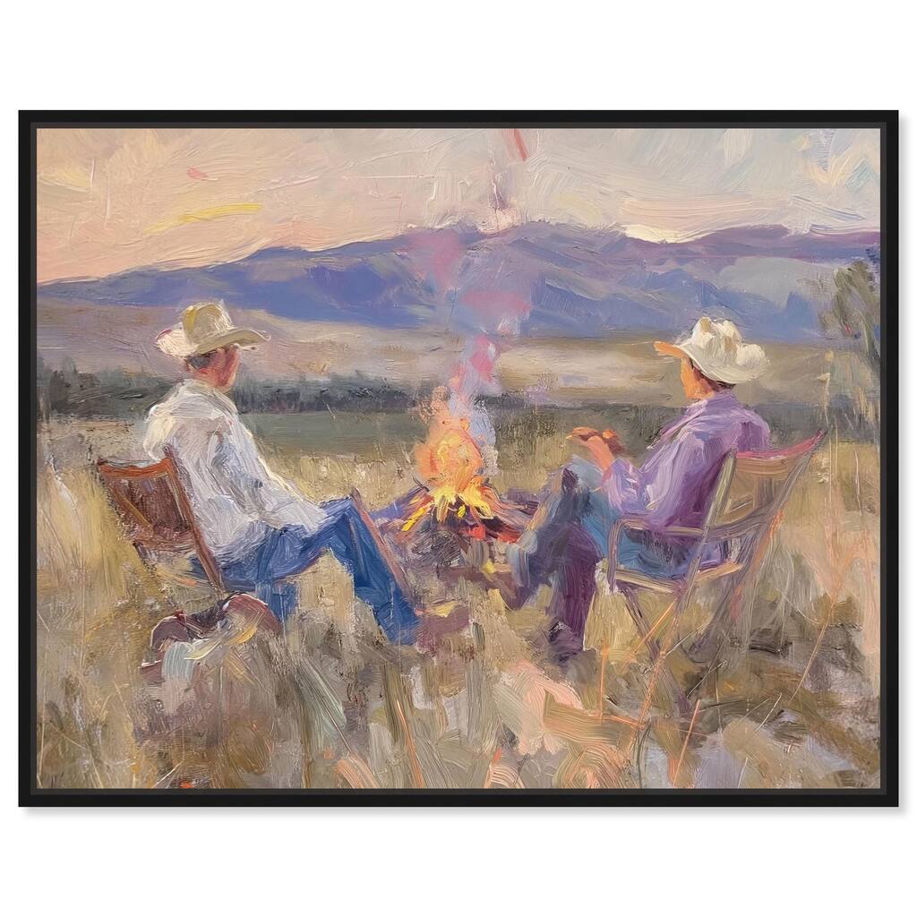 High Plains Camp Canvas by Art Remedy