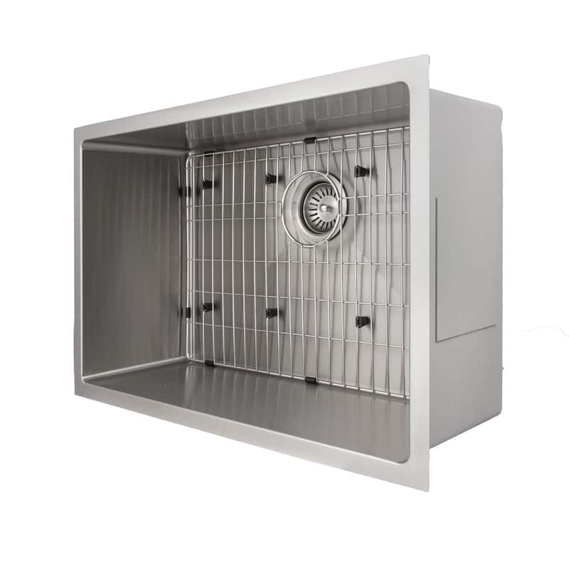 ZLINE Undermount Single Bowl Sink in Stainless Steel with Bottom Grid