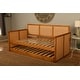 preview thumbnail 2 of 11, Somette Abaco Daybed Frame with Pop Up in Honey Finish (Mattresses Not Included)