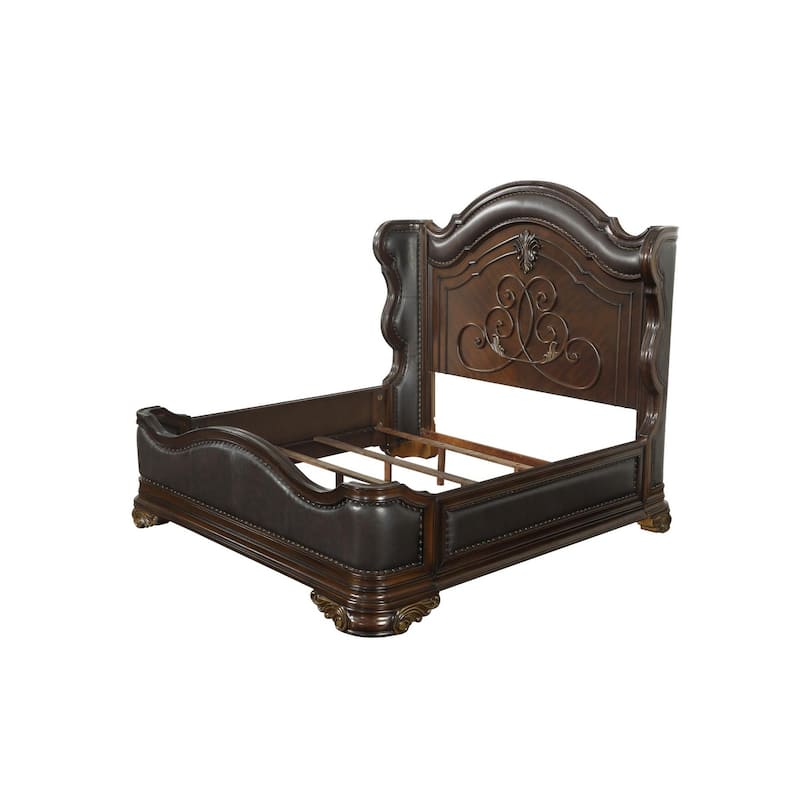 Helmer 6 Piece Highlands Cherry Traditional Panel Bedroom Set