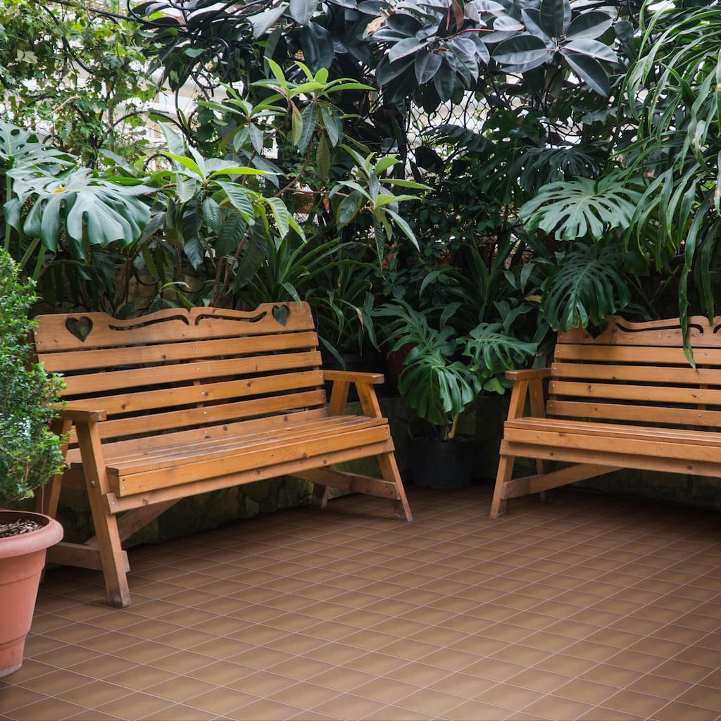 Merola Tile Quarry Flame Brown 5-7/8" x 5-7/8" Ceramic Floor and Wall Tile