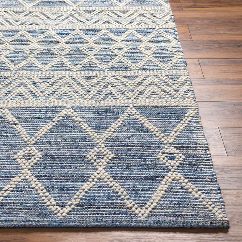 Pernnille Handmade Farmhouse Cotton & Wool Area Rug
