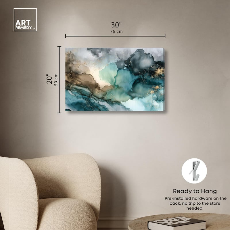 Veiled Inlet Canvas by Art Remedy, Gallery Wrapped