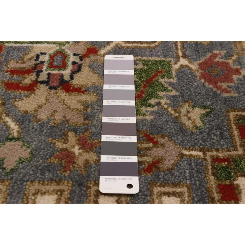 ECARPETGALLERY Hand-knotted Serapi Heritage Dark Grey Wool Rug - 8'0 x 9'10