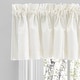 preview thumbnail 10 of 8, Simplicity Hemstitch 100% Cotton Rod Pocket Tailored Panel Pair with Tiebacks or Tailored Valance 80"W x 13"L Tailored Valance - Natural
