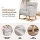 preview thumbnail 26 of 66, HOMYKA 27.3" Wide Rocking Chair for Nursery Room