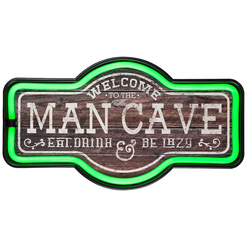 LED Welcome to the Man Cave Neon Lighted Wall Sign - 17"