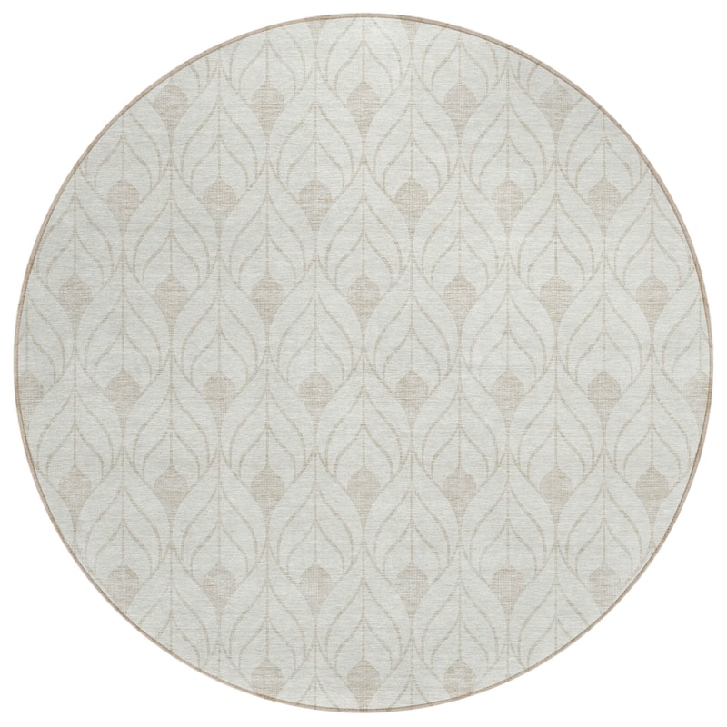 HomeRoots Geometric Transitional Rectangle Outdoor Rug
