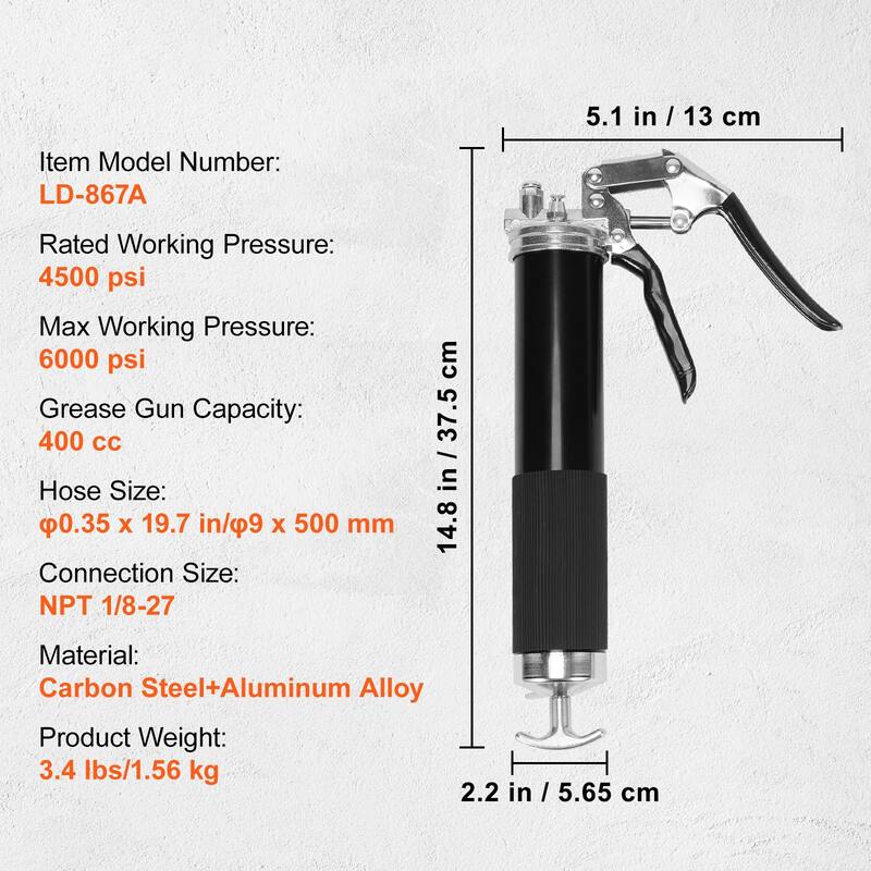 Pistol Grip Grease Gun