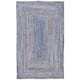 SAFAVIEH Handmade Cape Cod Marget Boho Coastal Jute Rug - 8' Square - Blue/Natural