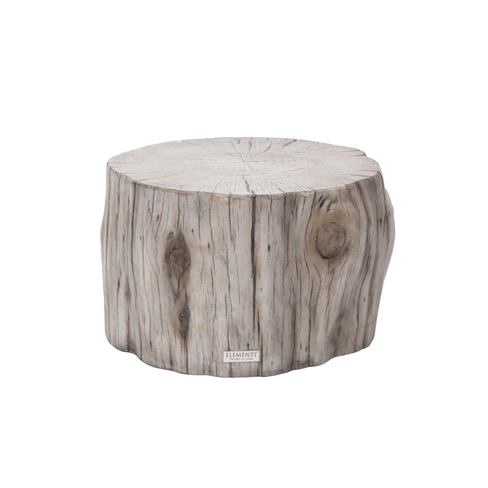 Elementi Home Daintree 28" Stump Concrete Coffee Table - 27.6 X 26.4 X 16