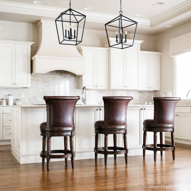 Maven Lane 31" Pullman Swivel Bar Height Kitchen Stool