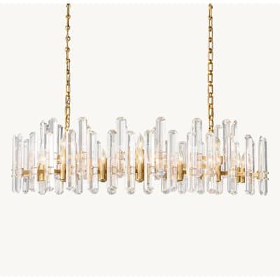 KAYLA 54in Modern Luxury Crystal Chandelier Lighting - LED Ceiling Light Fixture
