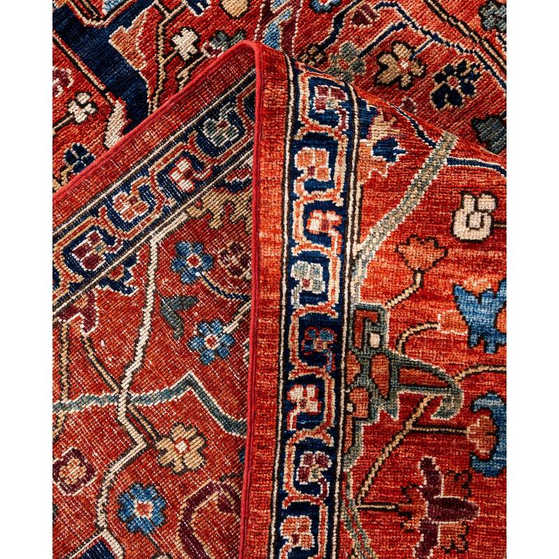 Serapi One-of-a-Kind Hand-Knotted Area Rug - Red - 8' 11" x 11' 9"