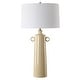 preview thumbnail 4 of 4, Uttermost Florero Pale Yellow Table Lamp - 32" H X 17" W X 17" D