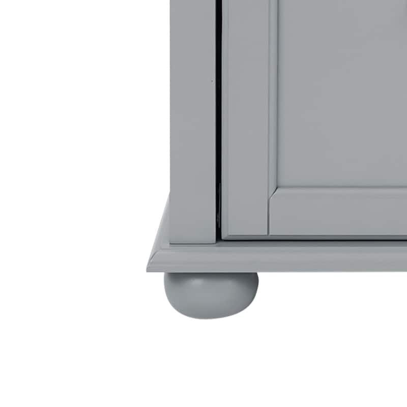 Classic Hall Tree Cabinet with Shoe Rack Bench and Coat Hooks, Entryway Storage Cabinet Bench with Open Shelves