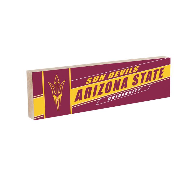 Arizona State University Wooden Tabletop Mantel Shelf Sign
