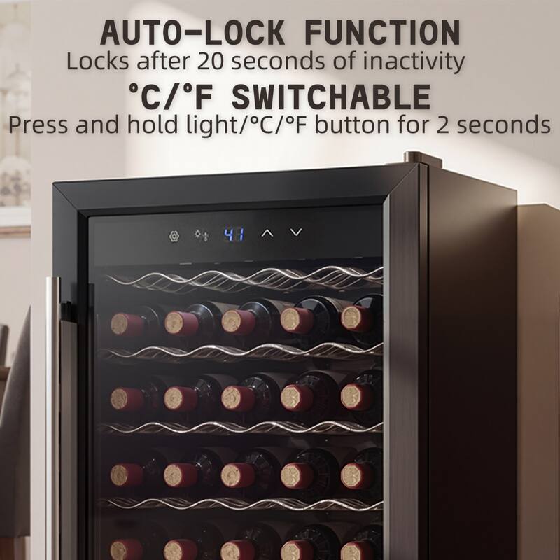 Wine Bar Cabinet with Mini Fridge Space & 34 Bottle Wine Cooler, 39" Coffee Bar Cabinet Freestanding Buffet Sideboard