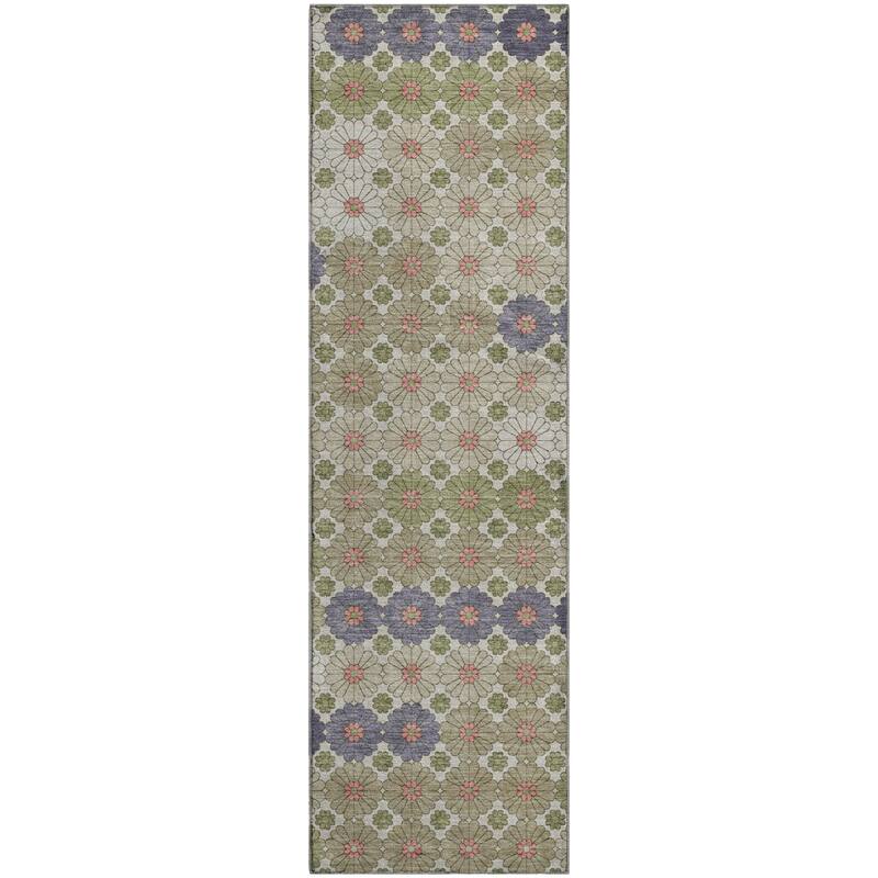 Premium Washable Super Soft Whimsy Mosaic Mayfield Rug