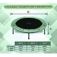 preview thumbnail 2 of 4, Upper Bounce 44" Rebounder Exercise Fitness Trampoline with Durable Jumping Mat, Portable & Foldable Workout Trampoline