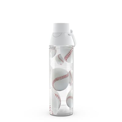 Tervis Baseballs Red & Mitt Background Made in USA Double Walled Insulated Travel Tumbler, Classic