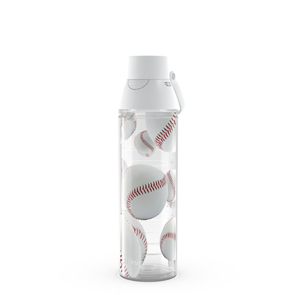 Tervis Baseballs Red & Mitt Background Made in USA Double Walled Insulated Travel Tumbler, Classic
