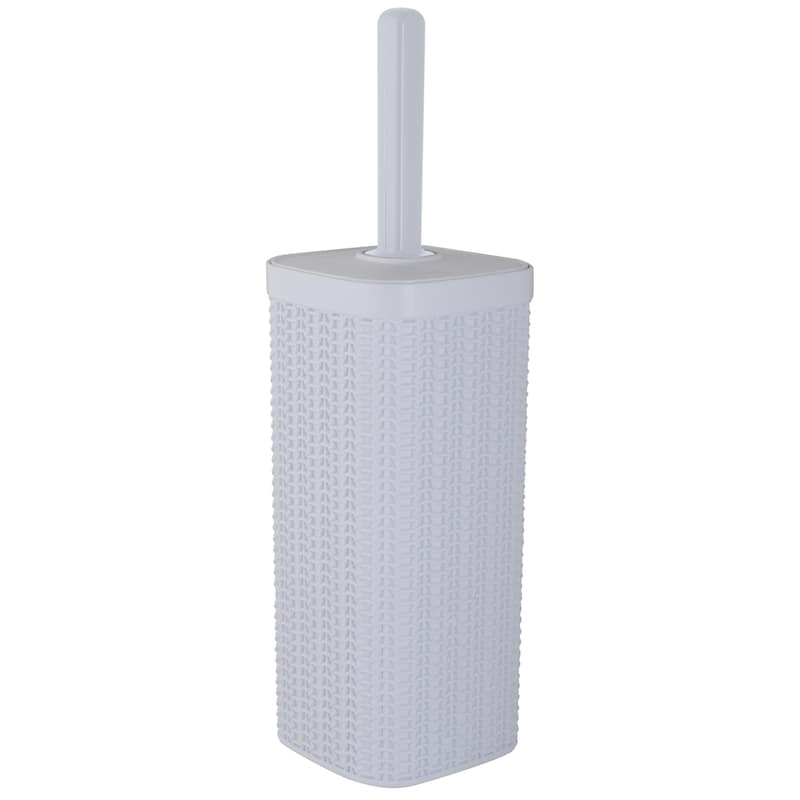 Bath Bliss Sailor Knot Toilet Brush in White - 6.3"x 5.3"x 16"