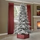 preview thumbnail 2 of 41, Glitzhome Snow Flocked Pre-lit Fir Christmas Tree