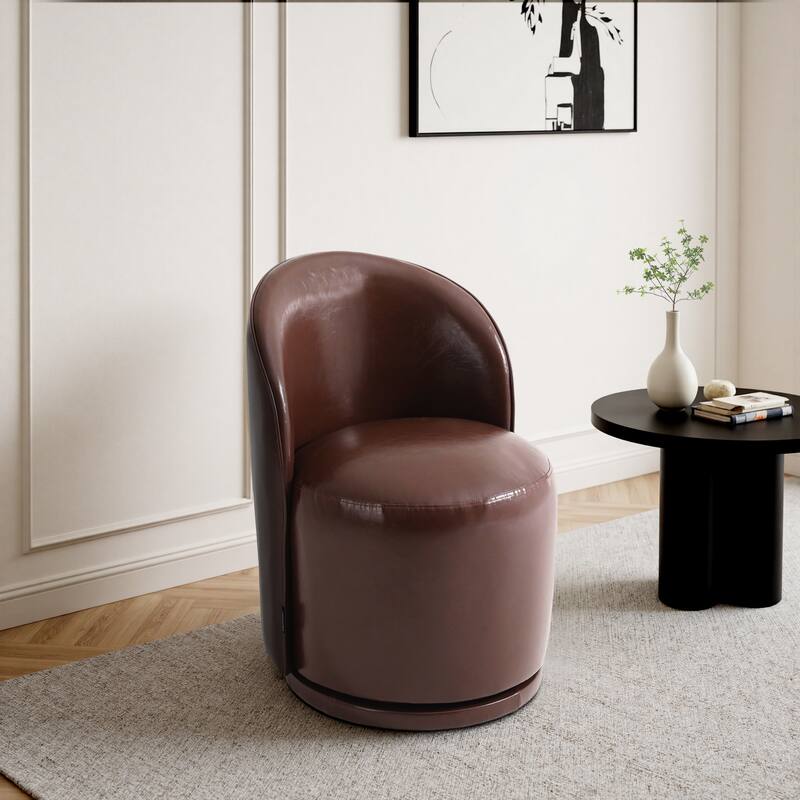 UIXE Modern Upholstered Swivel Armless Side Dining Chairs